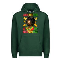 Sports Green juneteenth is my independence day Premium Hoodie - HRA Design Shop