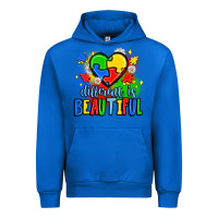 Cobalt different is beautiful Urban Hoodie - JahusDesignShop