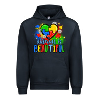 Navy different is beautiful Urban Hoodie - JahusDesignShop