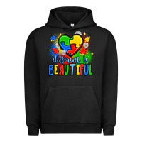Pigment Black different is beautiful Urban Hoodie - JahusDesignShop