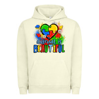 Pigment Pistachio different is beautiful Urban Hoodie - JahusDesignShop