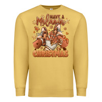 Antique Gold Have a melanin Christmas black girl sneakers Premium Sweatshirt - RanaPortraitStore