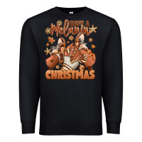 Black Have a melanin Christmas black girl sneakers Premium Sweatshirt - RanaPortraitStore