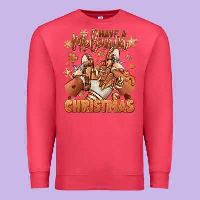 Premium Sweatshirt Have a melanin Christmas black girl sneakers