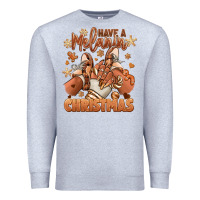 Heather Grey Have a melanin Christmas black girl sneakers Premium Sweatshirt - RanaPortraitStore