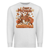 Oatmeal Heather Have a melanin Christmas black girl sneakers Premium Sweatshirt - RanaPortraitStore