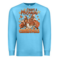 Ocean Blue Have a melanin Christmas black girl sneakers Premium Sweatshirt - RanaPortraitStore