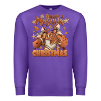 Purple Have a melanin Christmas black girl sneakers Premium Sweatshirt - RanaPortraitStore