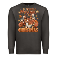 Smoke Have a melanin Christmas black girl sneakers Premium Sweatshirt - RanaPortraitStore