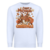 White Have a melanin Christmas black girl sneakers Premium Sweatshirt - RanaPortraitStore