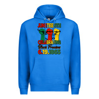 True Royal juneteenth celebrating black freedom Premium Hoodie - HRA Design Shop
