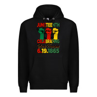 Black juneteenth celebrating black freedom Premium Hoodie - HRA Design Shop