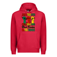 Cardinal juneteenth celebrating black freedom Premium Hoodie - HRA Design Shop