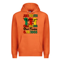 Carrot juneteenth celebrating black freedom Premium Hoodie - HRA Design Shop