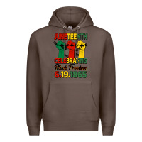 Coffee juneteenth celebrating black freedom Premium Hoodie - HRA Design Shop