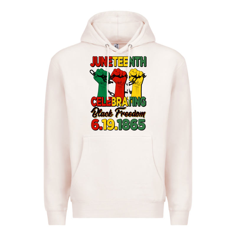 Juneteenth Celebrating Black Freedom Premium Hoodie by HRA Design Shop | Teevron