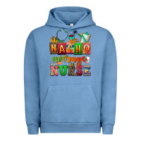 Pigment Pebble Blue nacho average nurse Urban Hoodie - AdoDesignShop