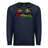 Navy Juneteenth eyes Premium Sweatshirt - RanaPortraitStore