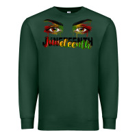 Sports Green Juneteenth eyes Premium Sweatshirt - RanaPortraitStore