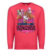 Cardinal Just a girl obsessed with sneakers Premium Sweatshirt - RanaPortraitStore