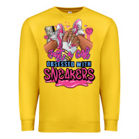 Lemon Just a girl obsessed with sneakers Premium Sweatshirt - RanaPortraitStore