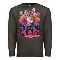 Smoke Just a girl obsessed with sneakers Premium Sweatshirt - RanaPortraitStore