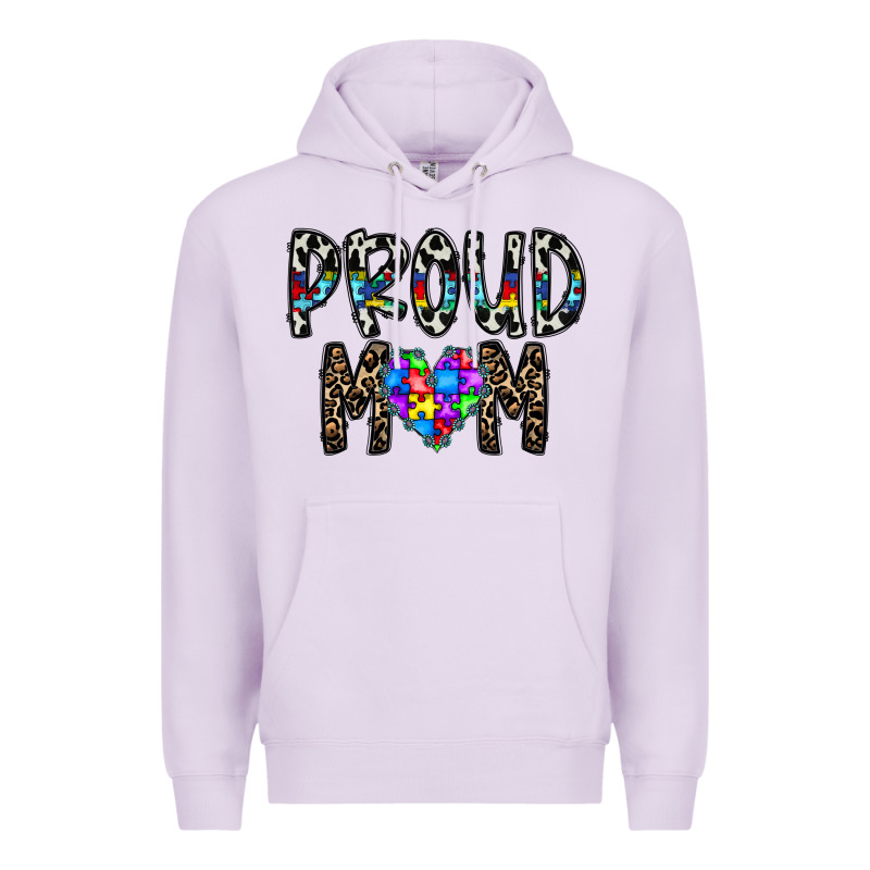 Proud Mom Premium Hoodie by CowhideDigitalArt | Teevron