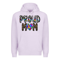 Lilac proud mom Premium Hoodie - CowhideDigitalArt
