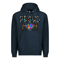 Navy proud mom Premium Hoodie - CowhideDigitalArt