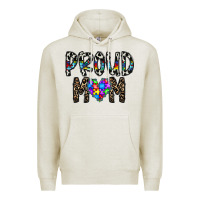 Oatmeal Heather proud mom Premium Hoodie - CowhideDigitalArt
