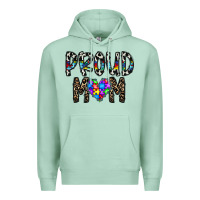 Seafoam proud mom Premium Hoodie - CowhideDigitalArt