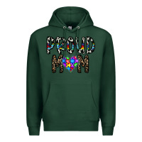 Sports Green proud mom Premium Hoodie - CowhideDigitalArt