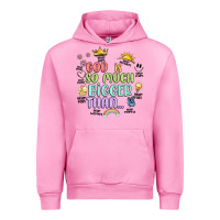 Fuchsia Pink god is bigger Urban Hoodie - JahusDesignShop