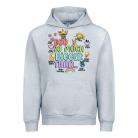 Heather Grey god is bigger Urban Hoodie - JahusDesignShop