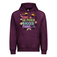 Mauve Wine god is bigger Urban Hoodie - JahusDesignShop