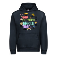 Navy god is bigger Urban Hoodie - JahusDesignShop