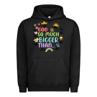 Pigment Black god is bigger Urban Hoodie - JahusDesignShop