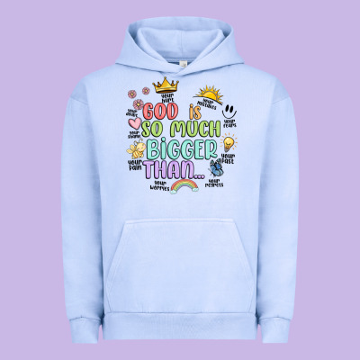 God Is Bigger Urban Hoodie Designed By Jahusdesignshop