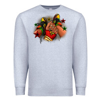 Heather Grey Juneteenth black girl sneakers Premium Sweatshirt - RanaPortraitStore