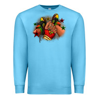 Ocean Blue Juneteenth black girl sneakers Premium Sweatshirt - RanaPortraitStore