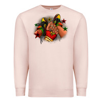 Pale Pink Juneteenth black girl sneakers Premium Sweatshirt - RanaPortraitStore