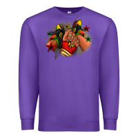 Purple Juneteenth black girl sneakers Premium Sweatshirt - RanaPortraitStore