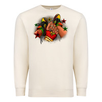 Sandshell Juneteenth black girl sneakers Premium Sweatshirt - RanaPortraitStore