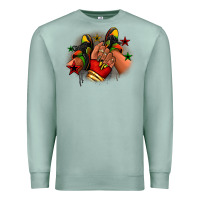 Seafoam Juneteenth black girl sneakers Premium Sweatshirt - RanaPortraitStore