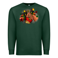 Sports Green Juneteenth black girl sneakers Premium Sweatshirt - RanaPortraitStore