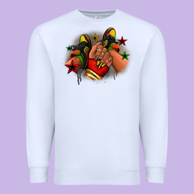 Premium Sweatshirt Juneteenth black girl sneakers