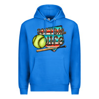 True Royal softball life Premium Hoodie - CowhideDigitalArt