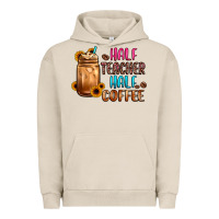 Pigment French Oak half teacher half coffee Urban Hoodie - JahusDesignShop