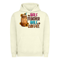 Pigment Pistachio half teacher half coffee Urban Hoodie - JahusDesignShop