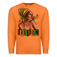 Carrot Juneteenth freedom afro woman Premium Sweatshirt - RanaPortraitStore